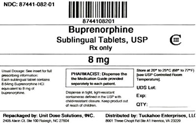 Buprenorphine 8 mg (8744108201 Buprenorphine 8 mg Sl)